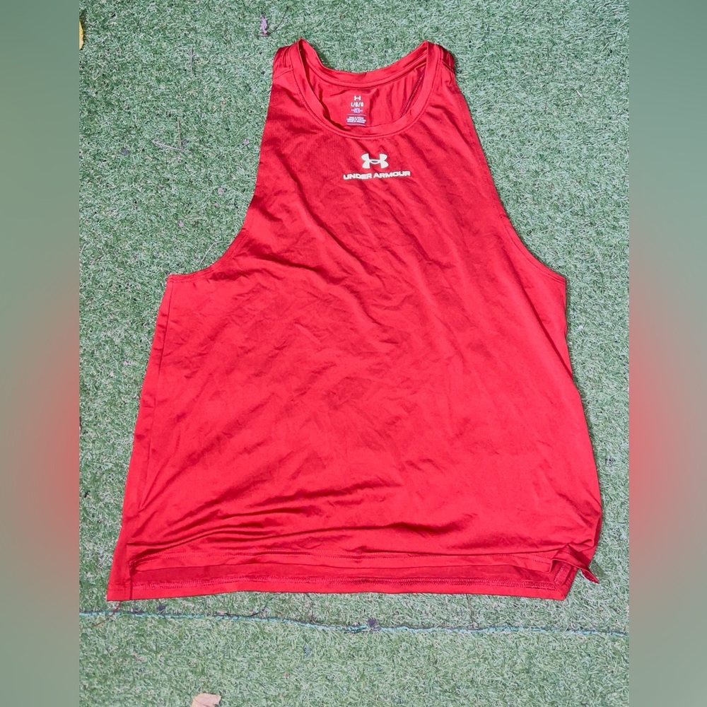 Under Armour Rush Red Top